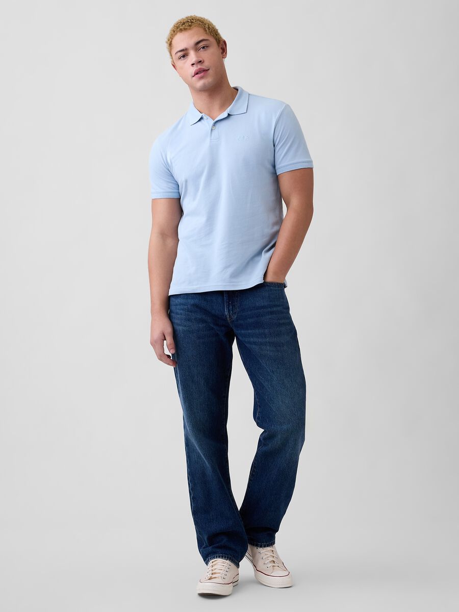 Short-sleeve cotton polo shirt_2