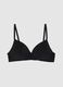 Women's black stretch cotton bra_4
