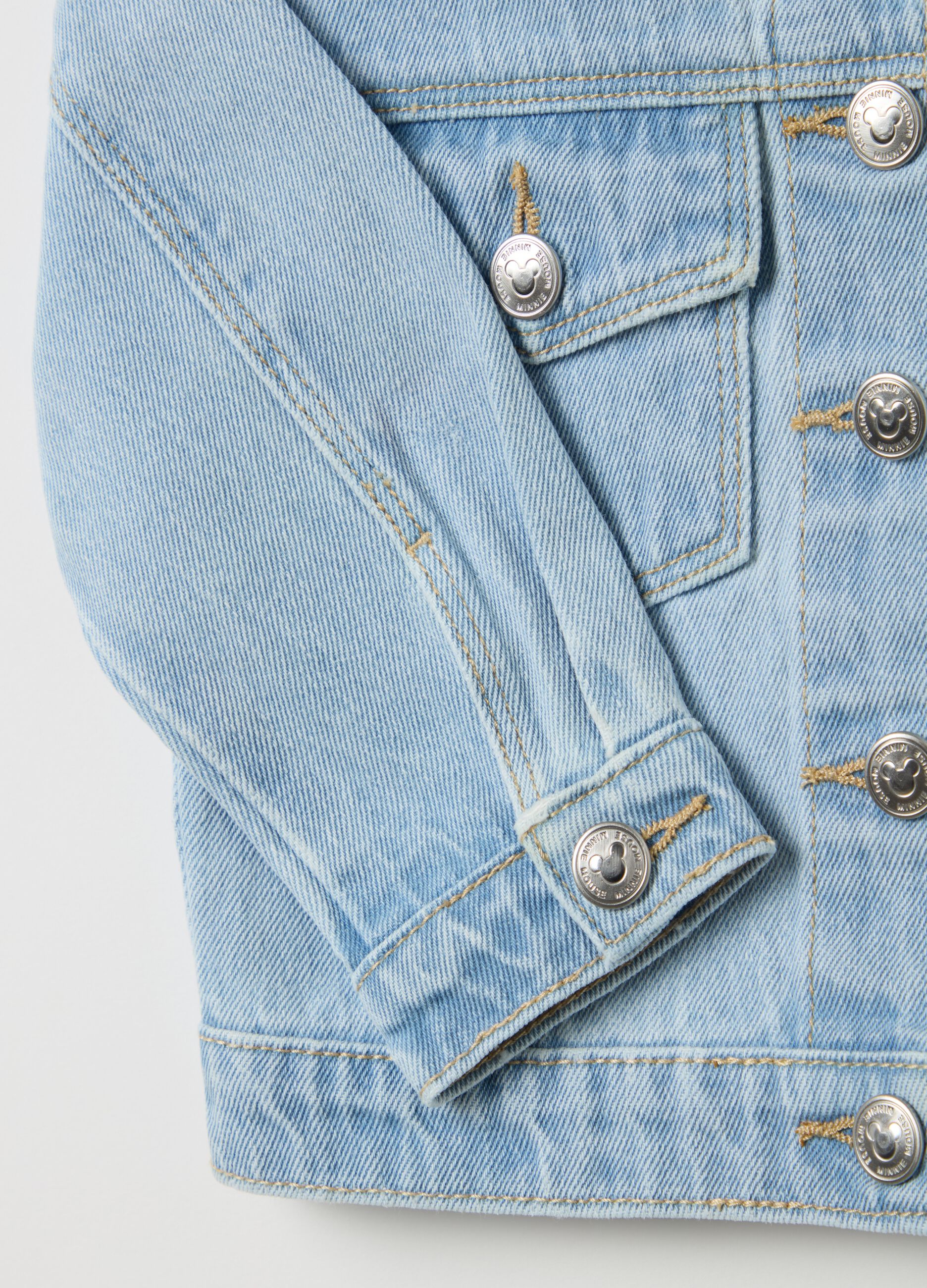 Giacca in denim con stampa Minnie 