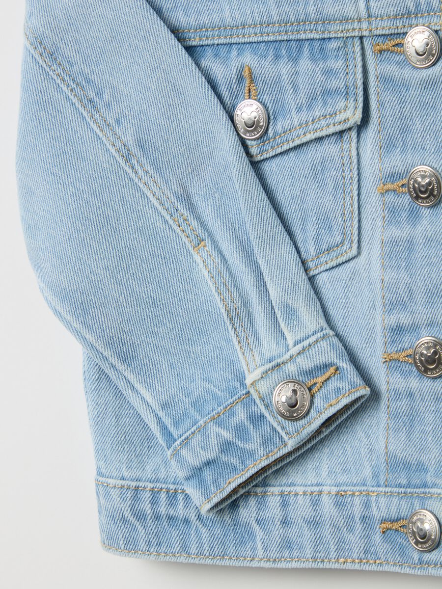 Denim jacket with Minnie Mouse print_3