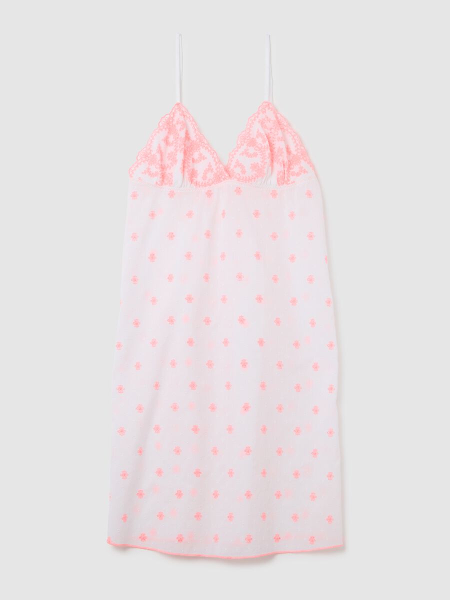 Women's pure cotton dress in multicolour with embroidery_4