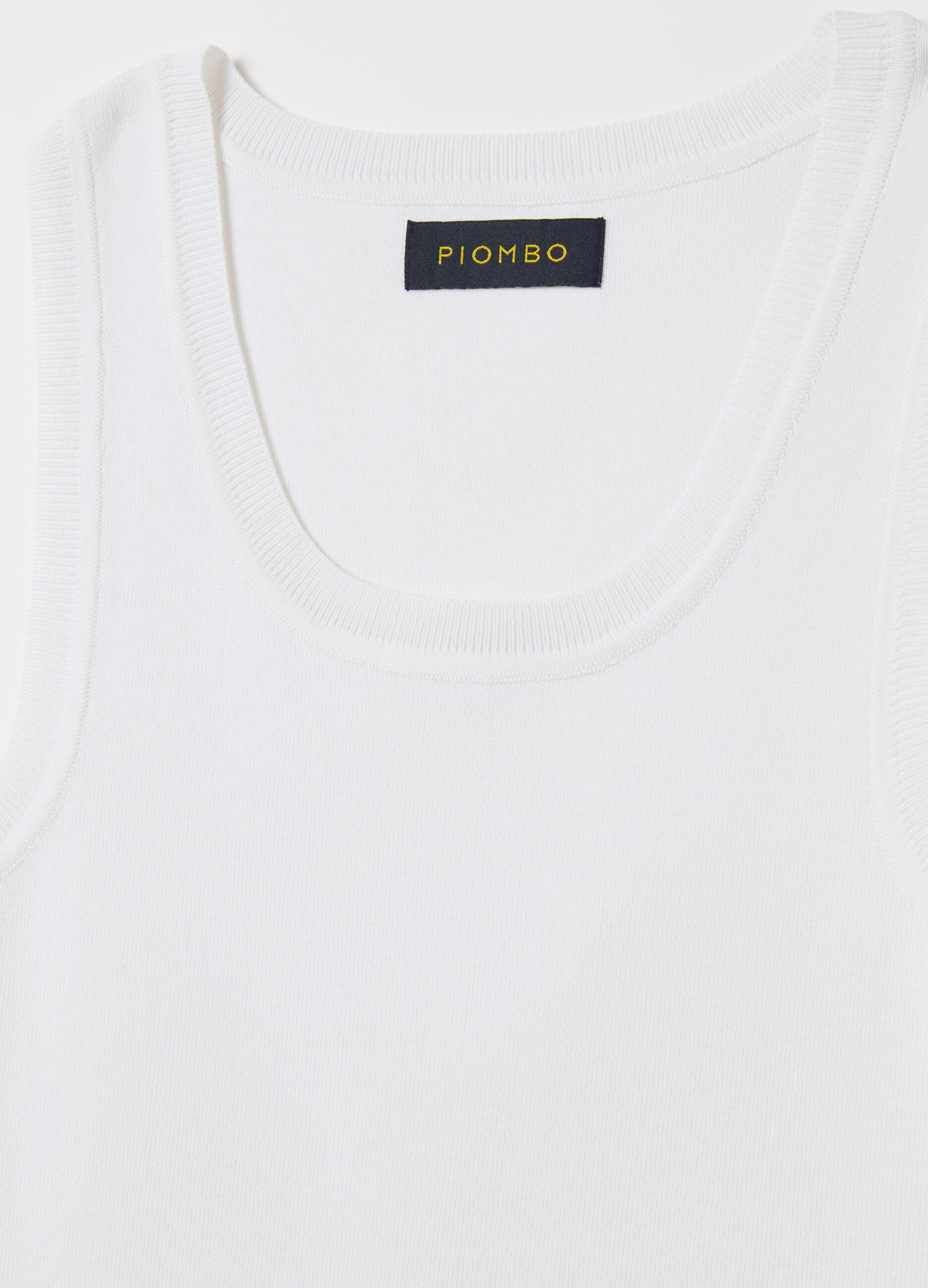 Solid colour tank top