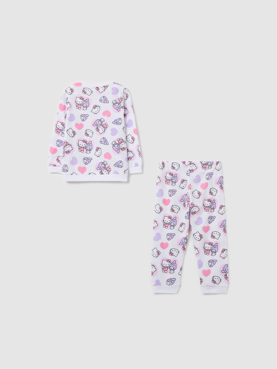 Cotton pyjamas with Hello Kitty and Kuromi print_1