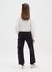 Girls' Jogger Pants in Black Cotton Blend Regular Fit_1