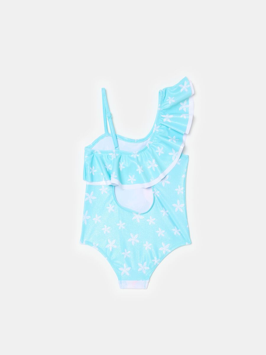 One-piece swimsuit with Elsa print_1