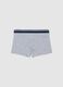 Grey children's boxer shorts in stretch cotton, regular fit_1