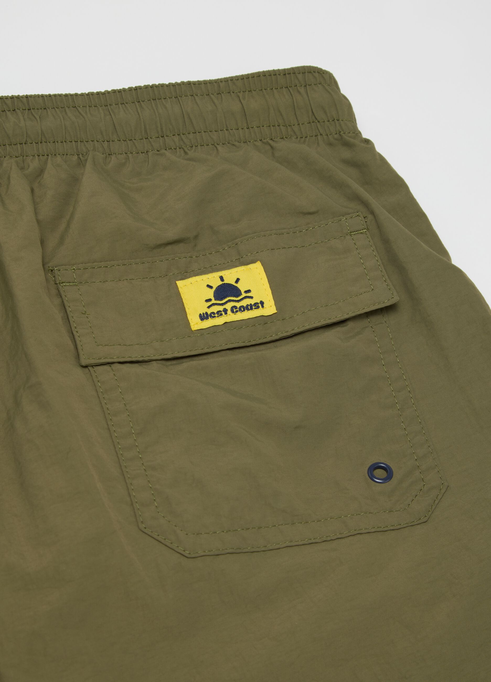 Costume da bagno da uomo in verde regular fit