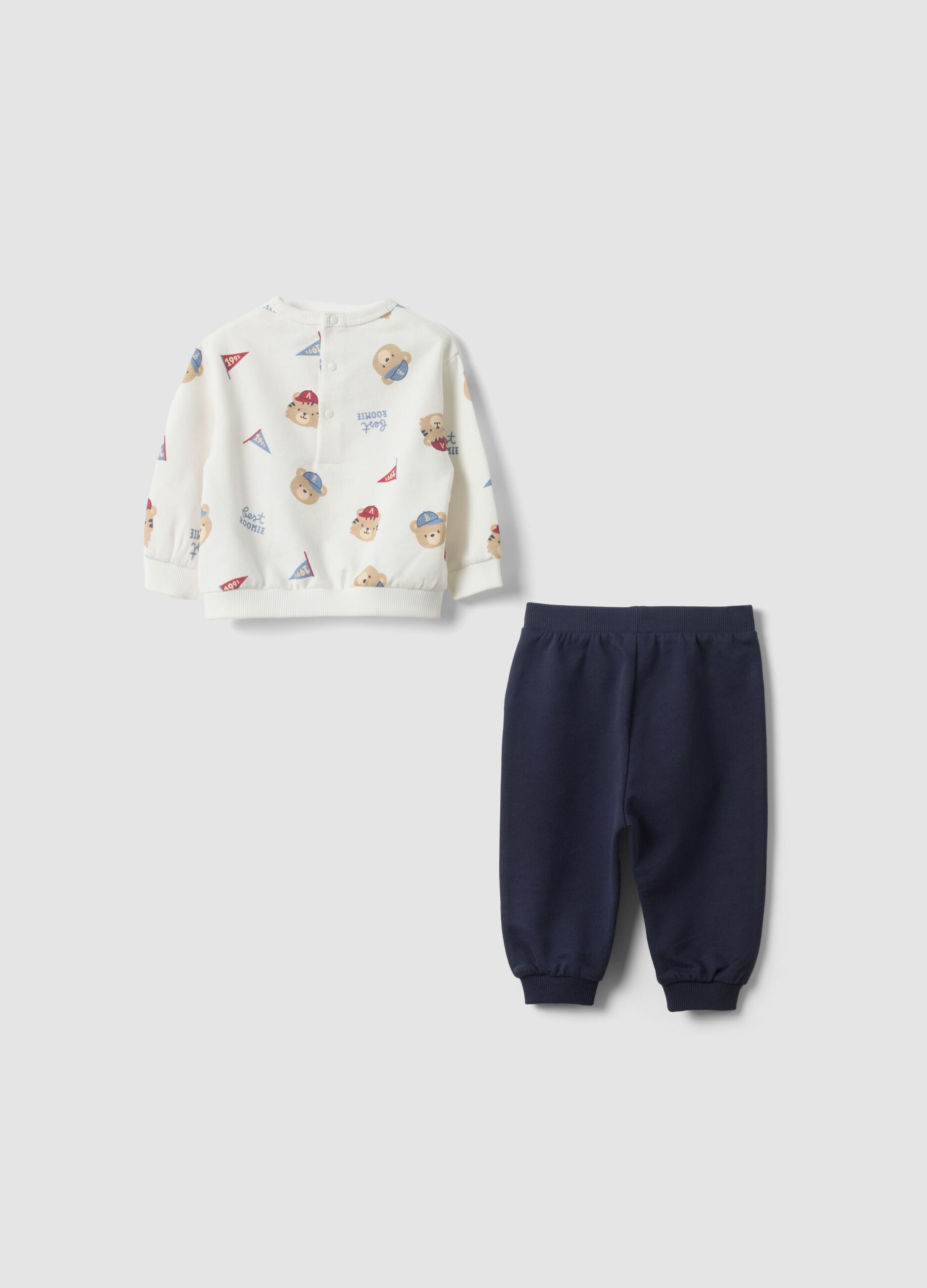 Black and White Organic Cotton Baby Set