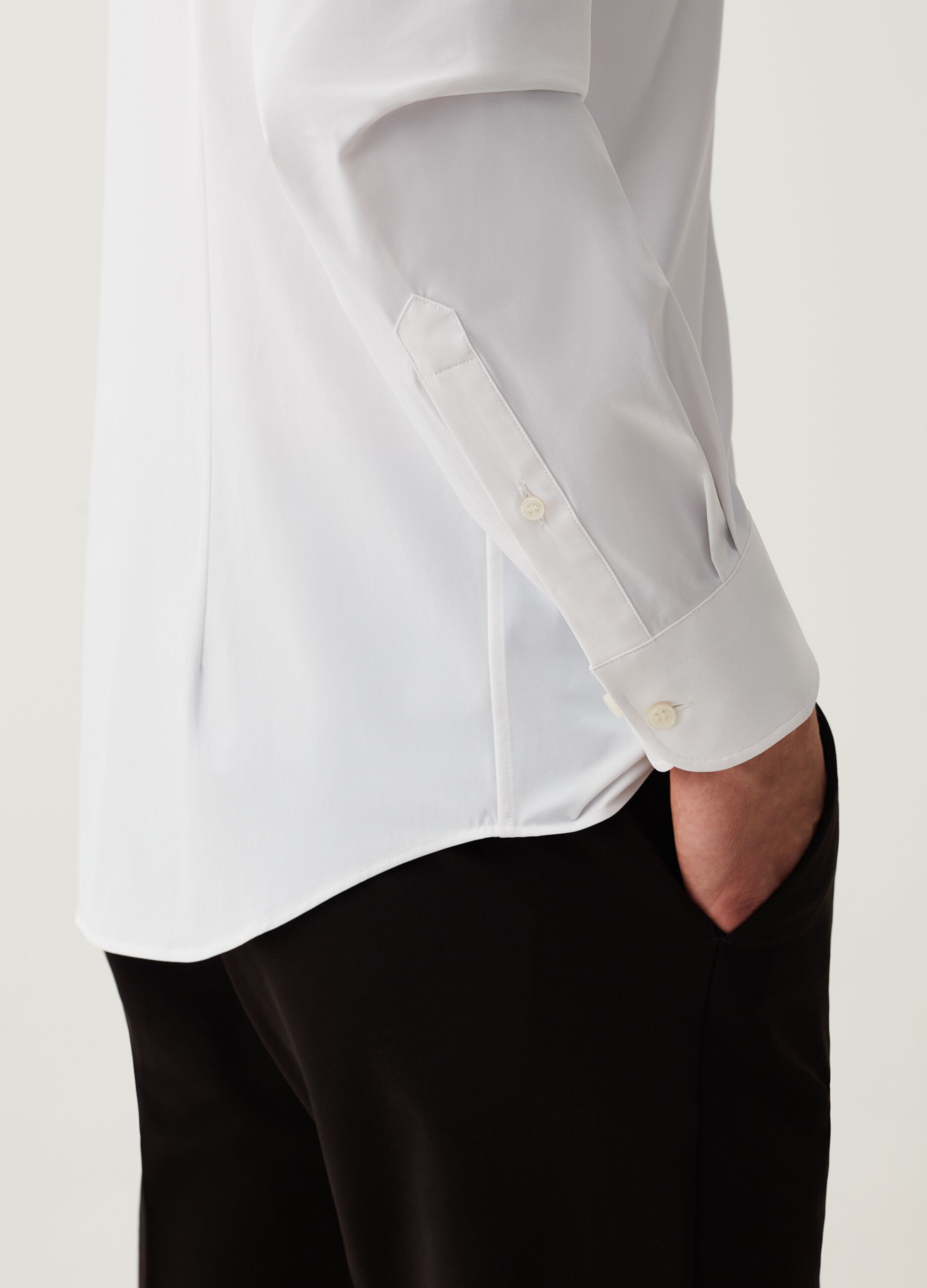 Camicia slim fit bi-stretch Coolmax®_3
