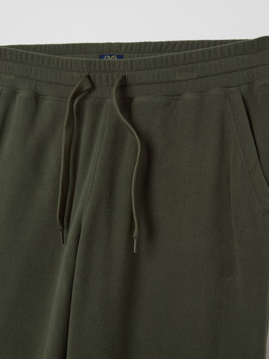 Fleece joggers with drawstring_5