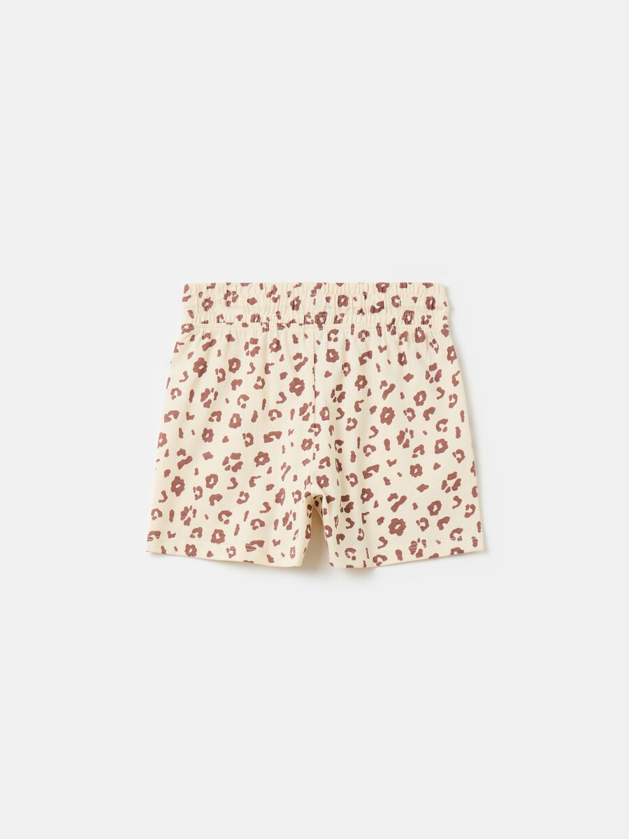 Shorts con stampa maculata_1