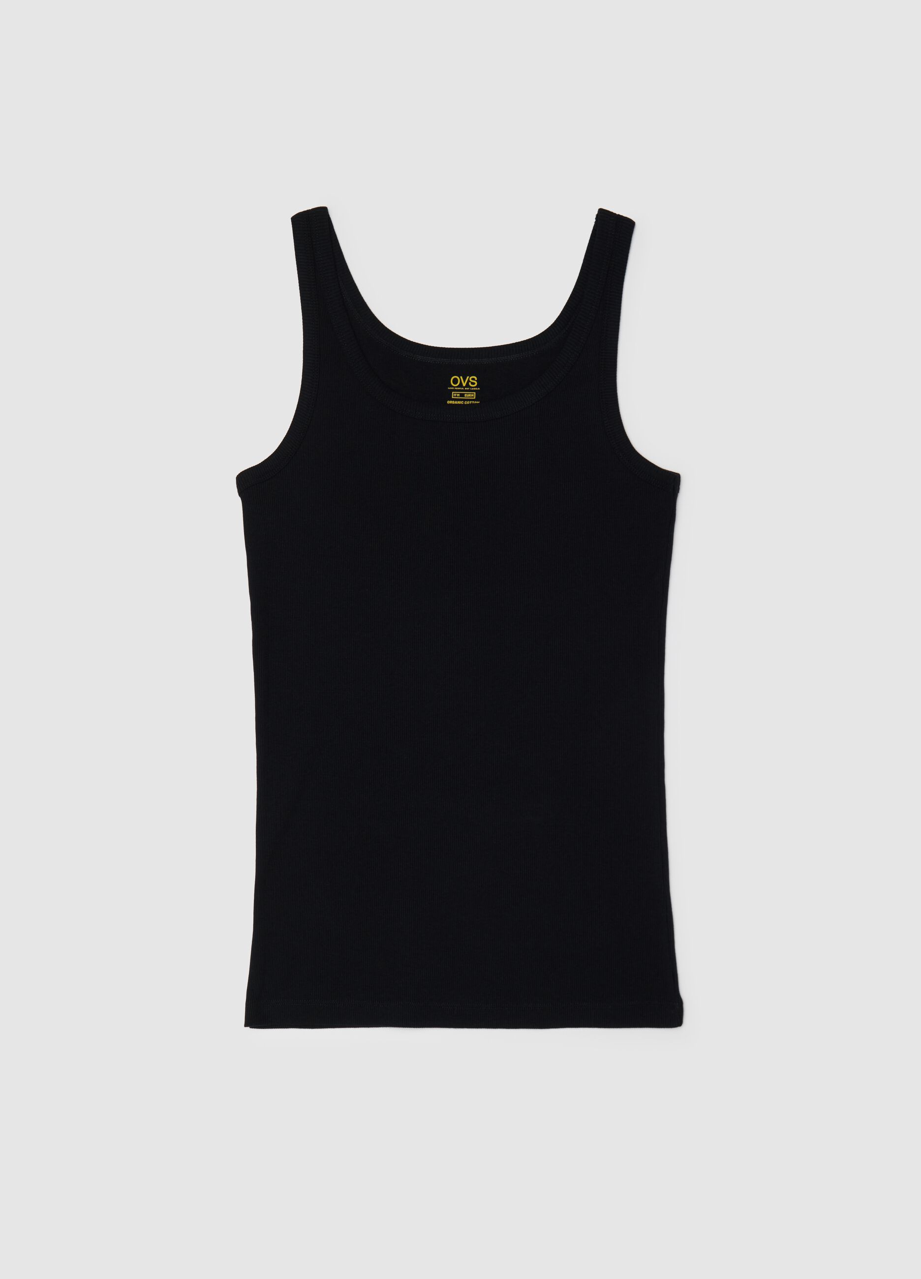 Black pure cotton OVS vest