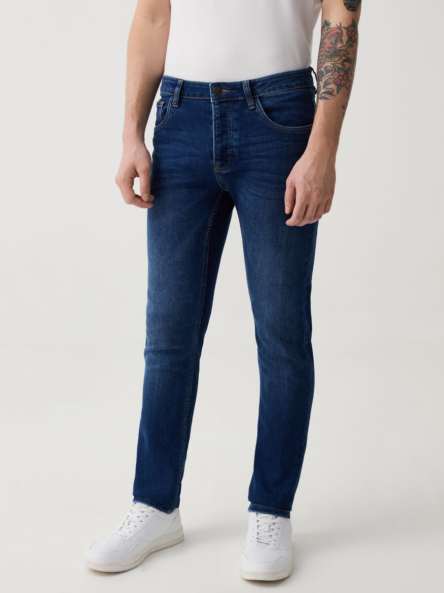 Skinny-fit jeans in Coolmax® fabric_1