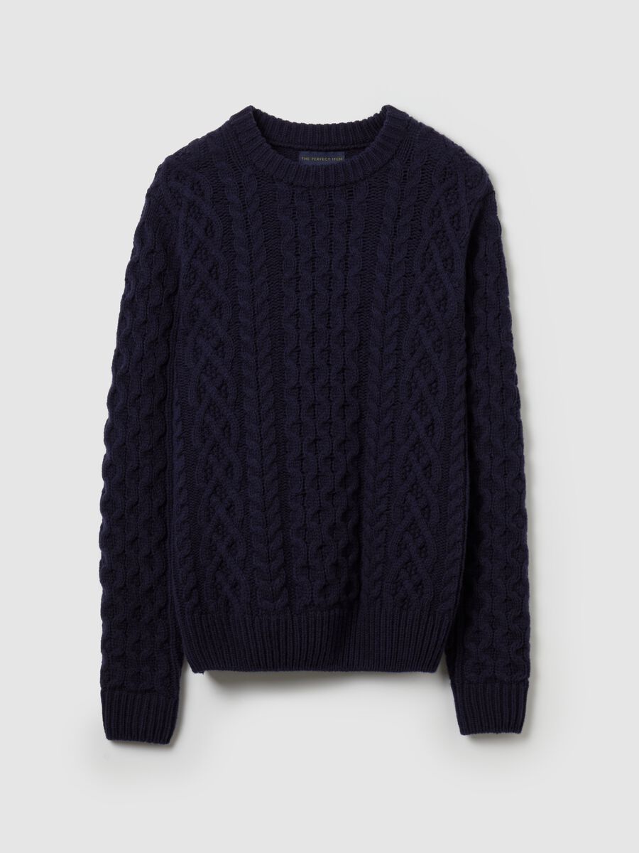 The Perfect Item cable knit pullover in wool_4