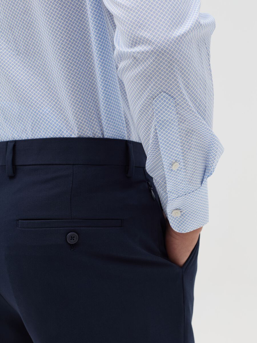 Regular-fit shirt with micro print_3