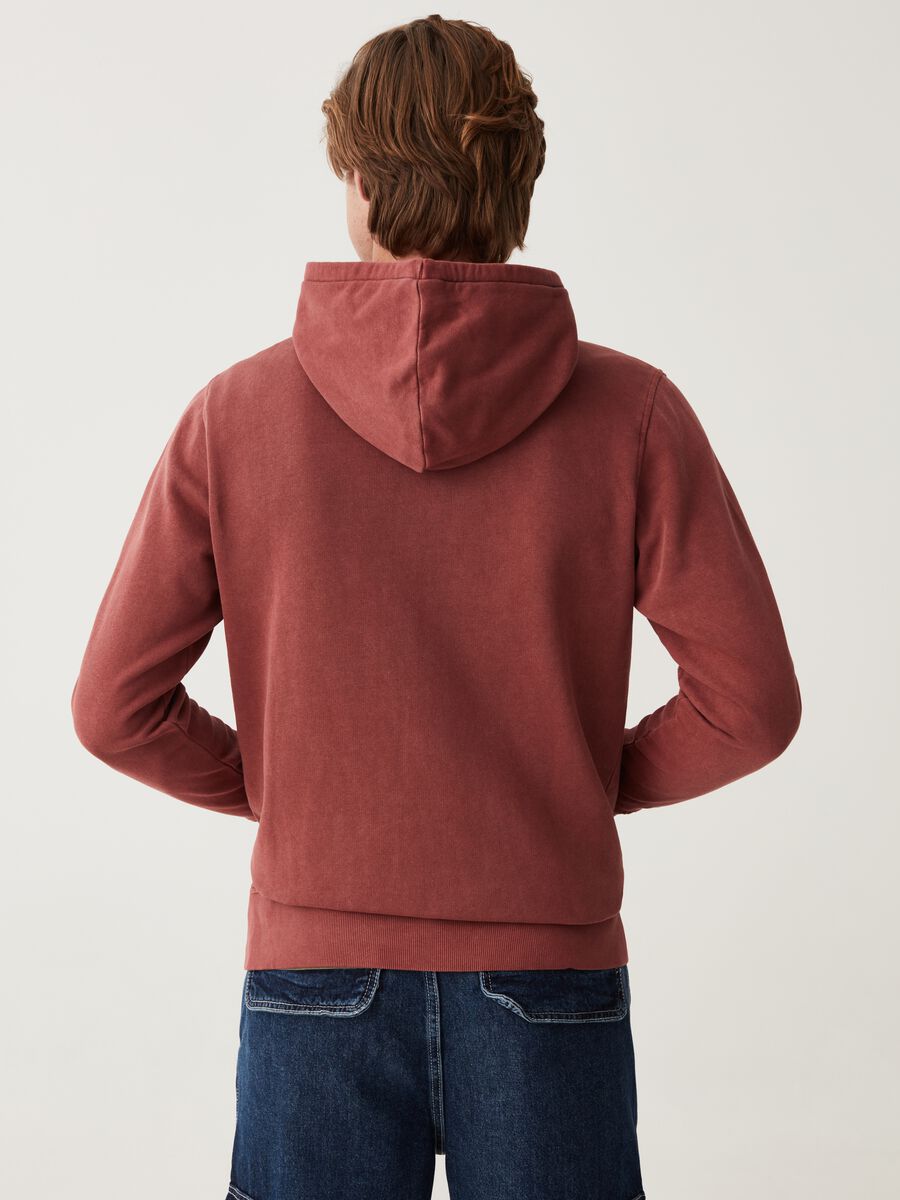 Full-zip sweatshirt with hood and logo embroidery_2