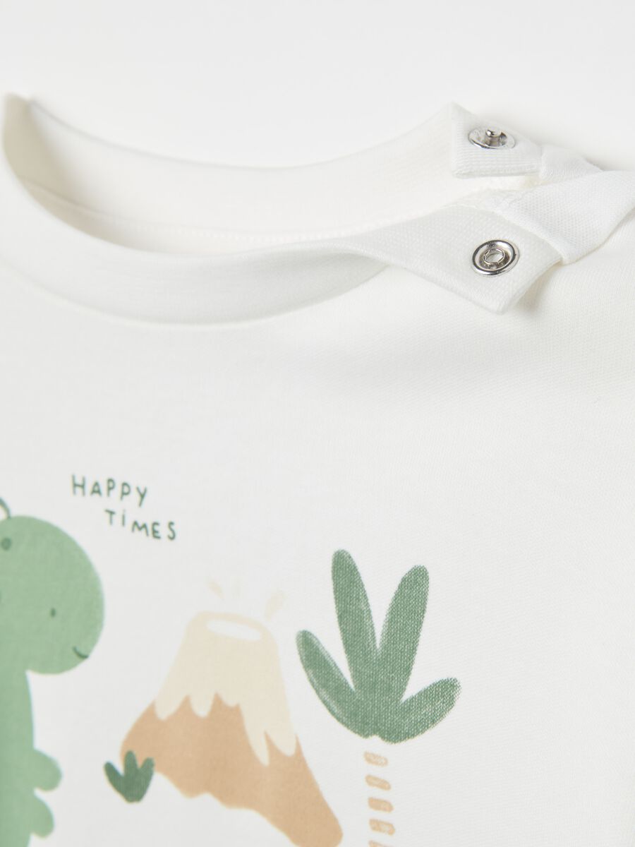 Organic cotton pyjamas with dinosaurs print_2