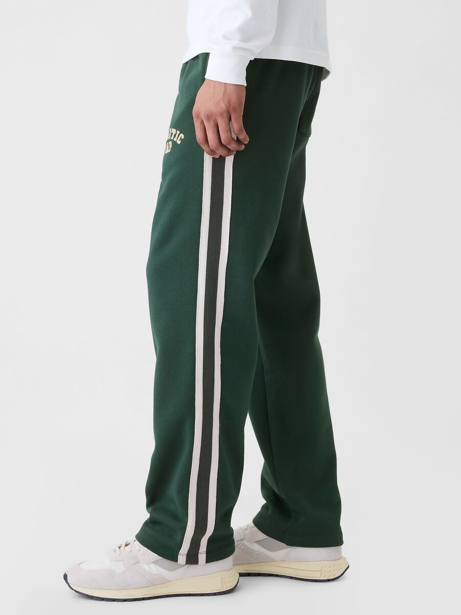 Joggers con bande rigate ricamo logo Athletic_3