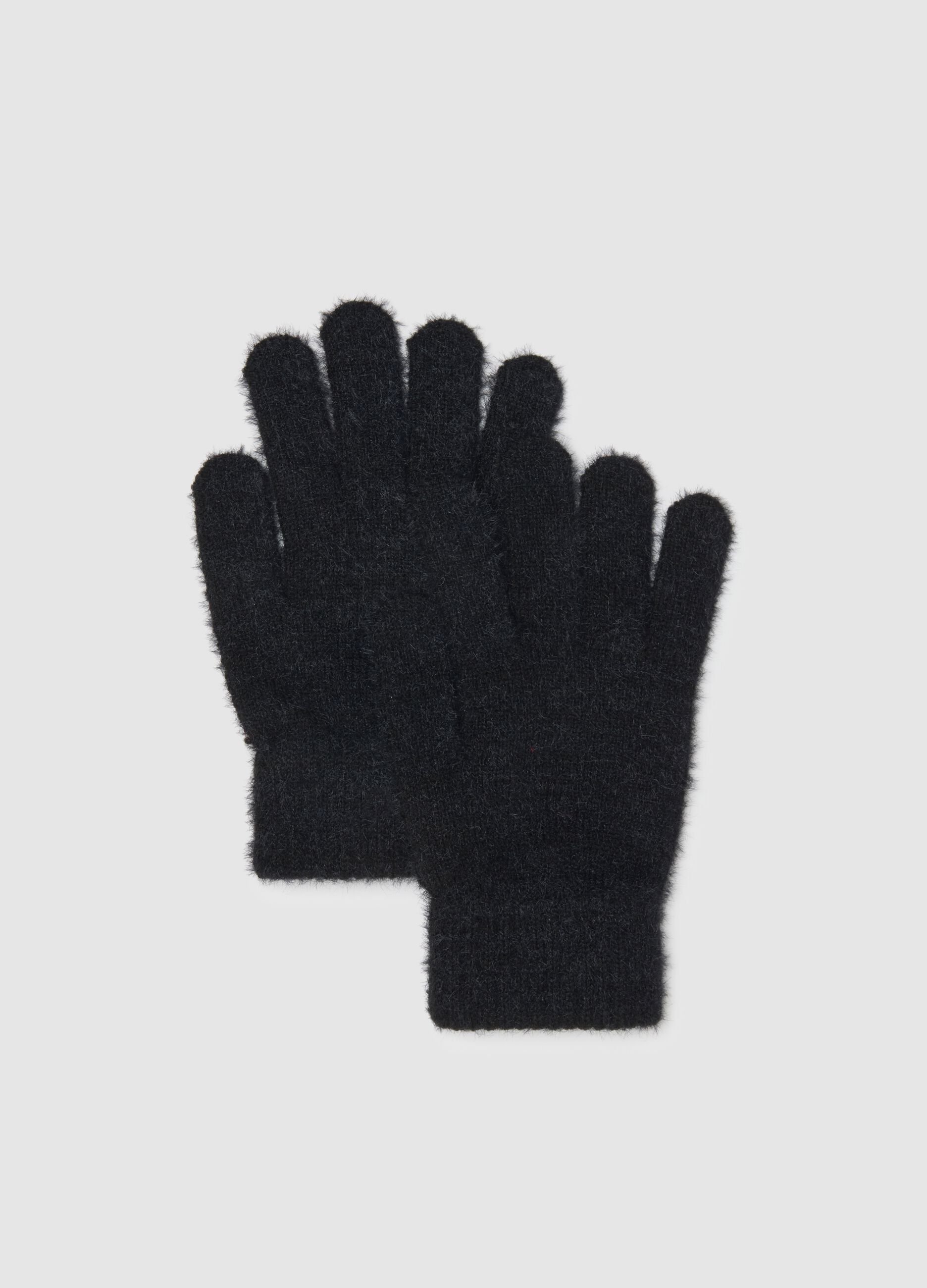 Black Fingerless Gloves