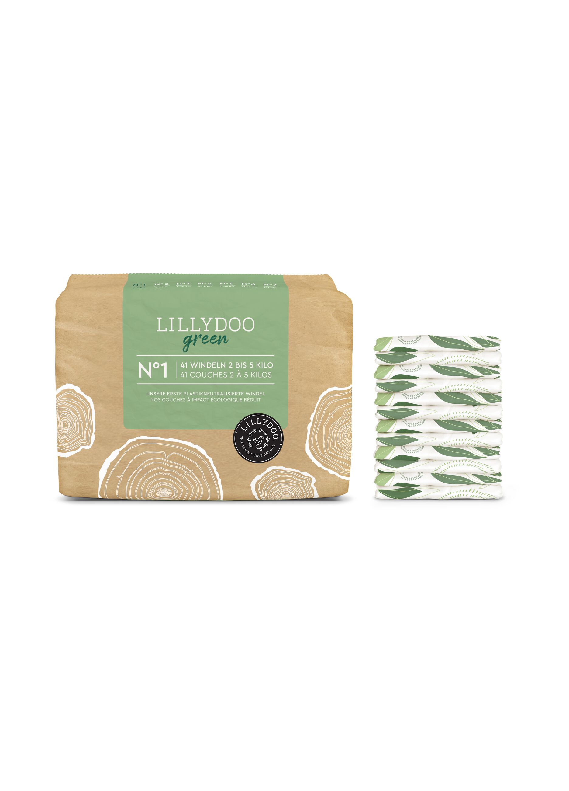 Lillydoo eco-sustainable nappies, No. 1 (2-5 kg)
