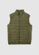 Green blended regular fit gilet_4