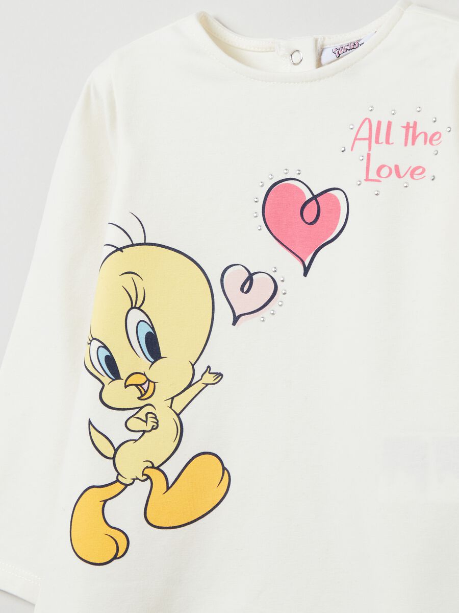T-shirt a maniche lunghe stampa Titti_2