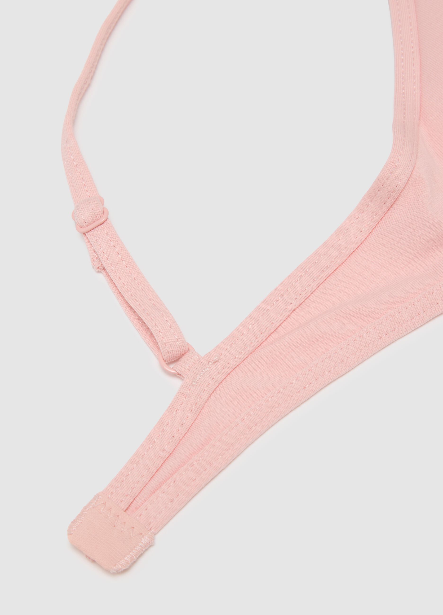 Reggiseno da ragazza in cotone elasticizzato rosa