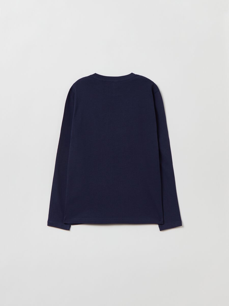 T-shirt a maniche lunghe con stampa_1