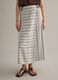 Striped maxi skirt in viscose-linen blend_1