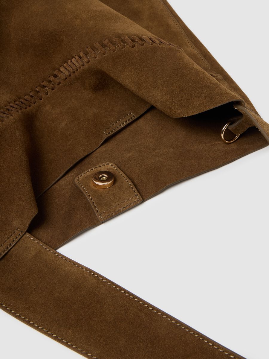 Brown Genuine Leather Shopper Bag_2