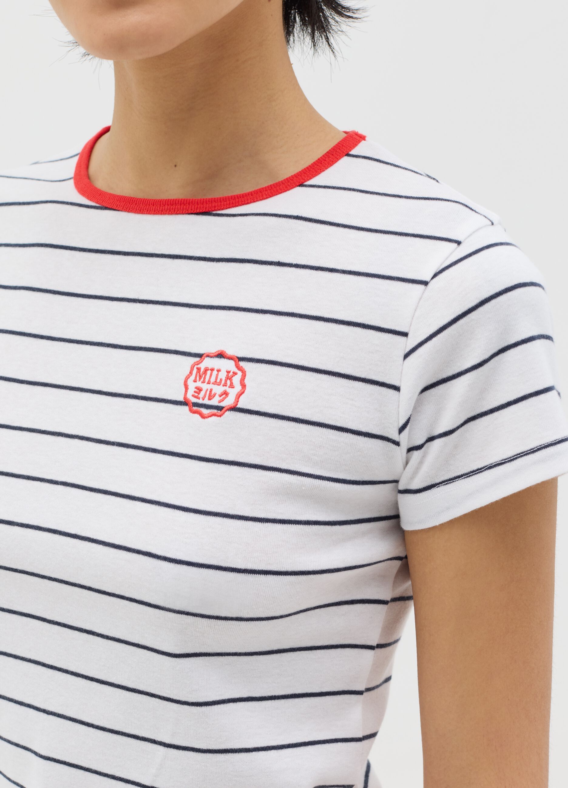 Slim-fit T-shirt in cotton
