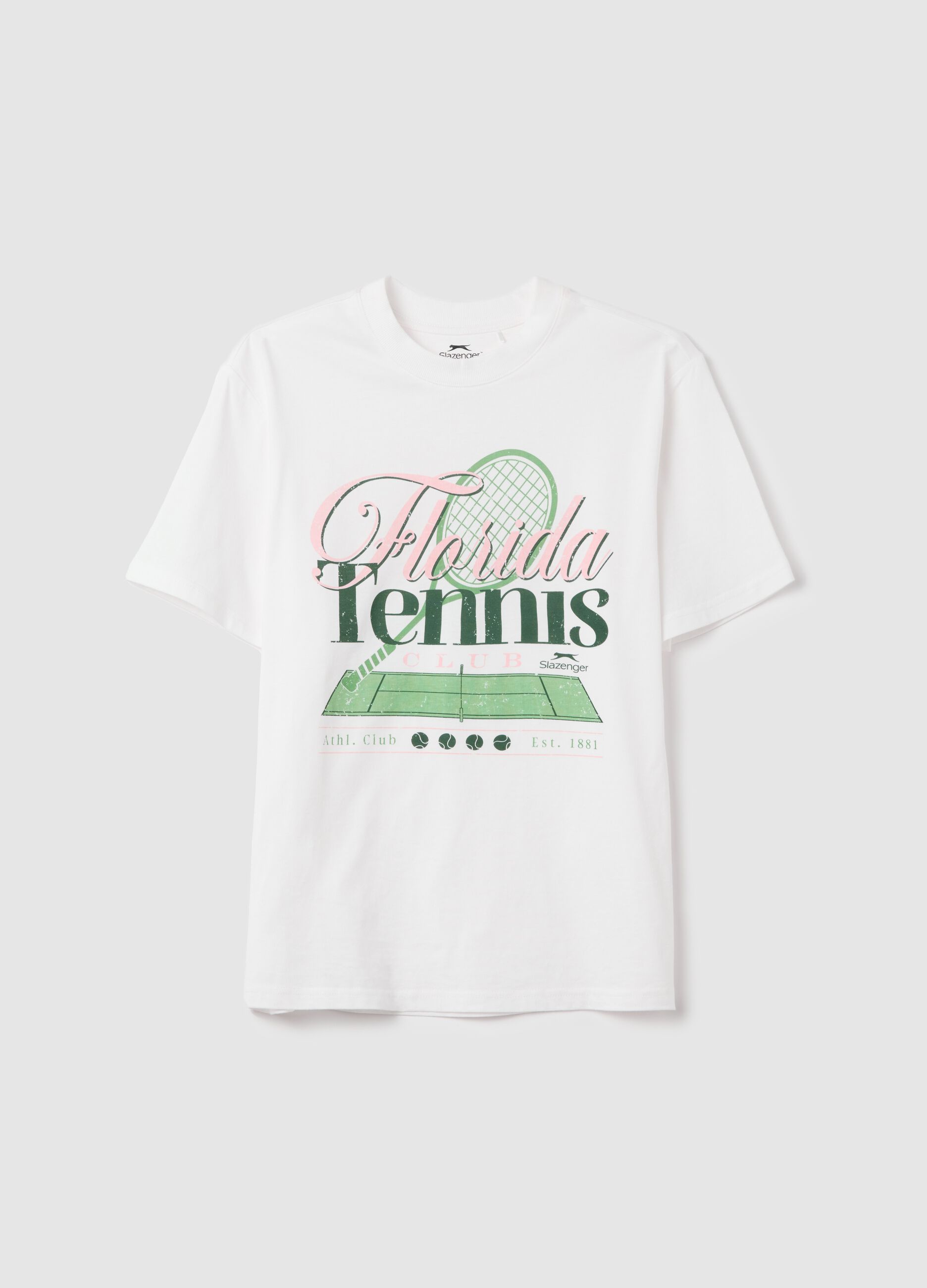 SLAZENGER sports T-shirt with tennis print