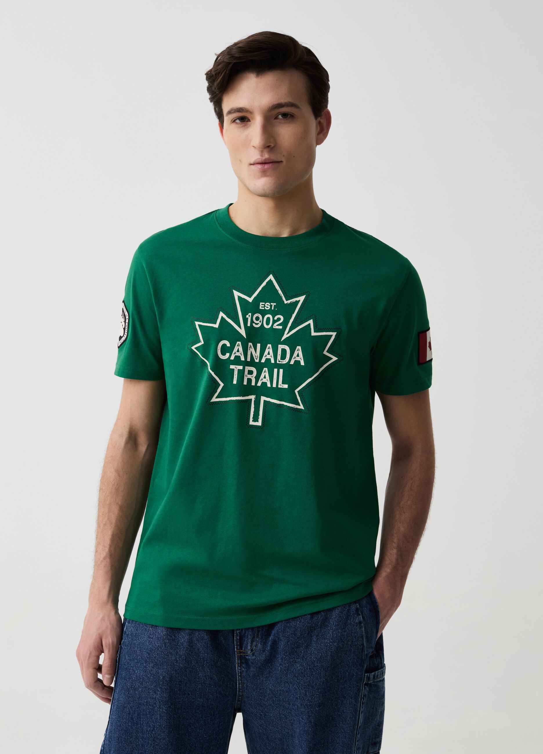 T-shirt con cuciture a contrasto Canada Trail