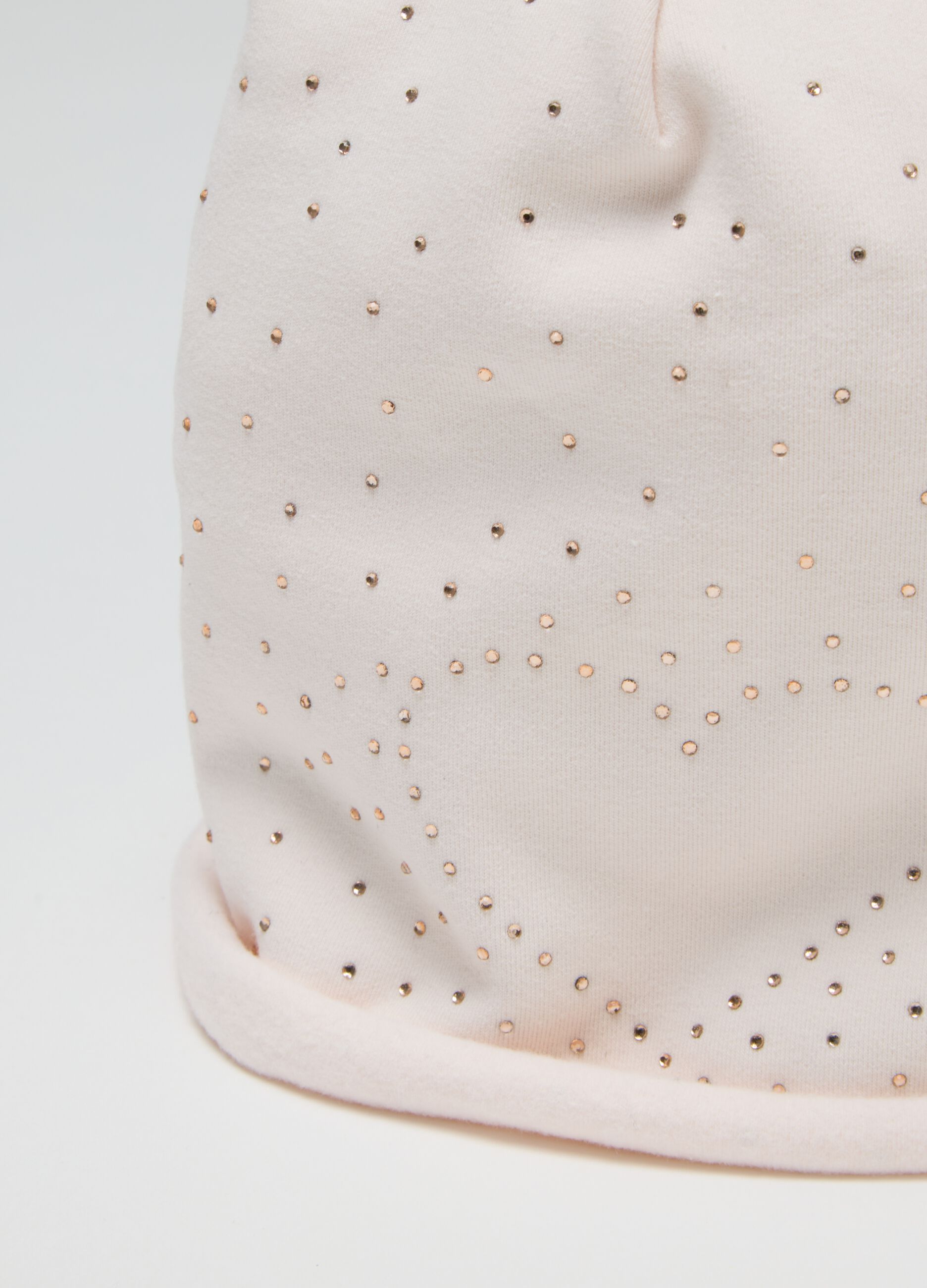 Girl's Pink Stretch Cotton Hat