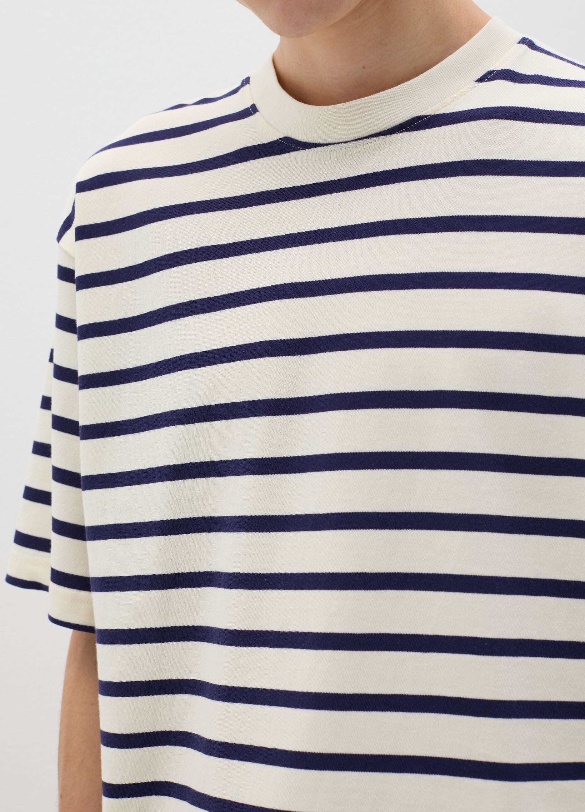 T-shirt in cotone a righe