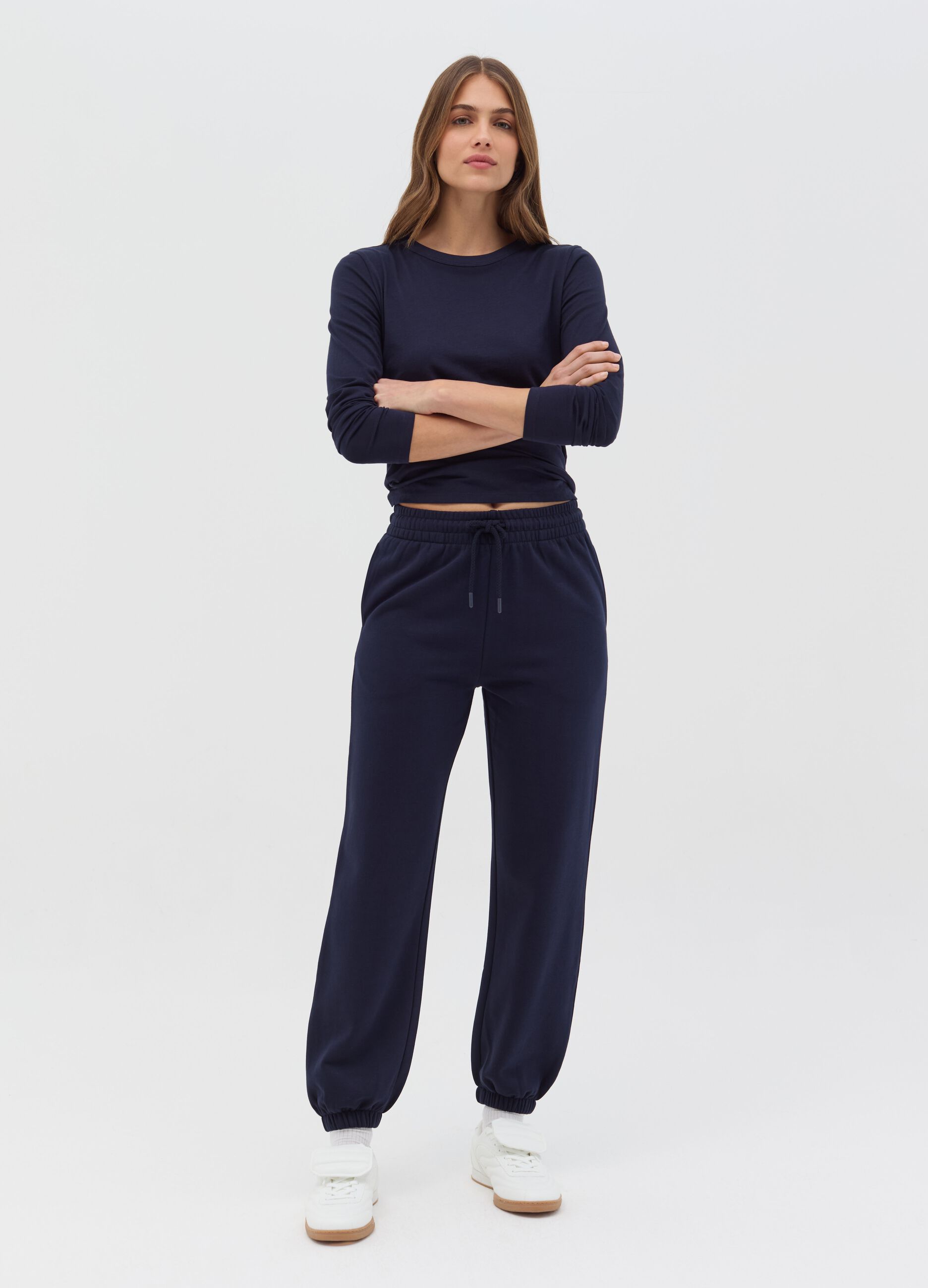 Essential long-sleeved T-shirt in cotton