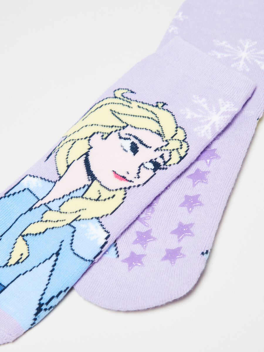 Calze antiscivolo con disegno Frozen Elsa_2
