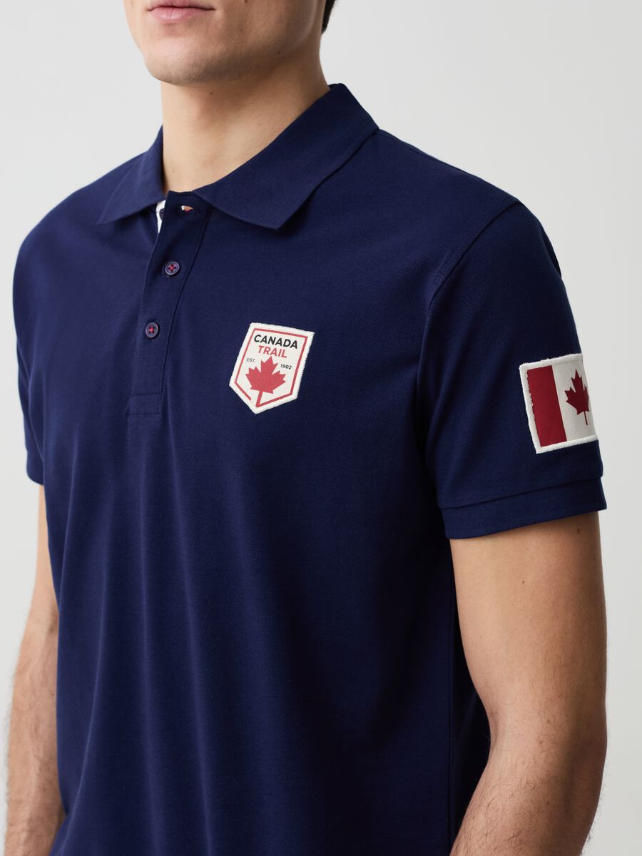 Canada Trail polo shirt with patch_1