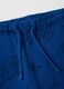 Kids' blue regular fit pure cotton trousers_3