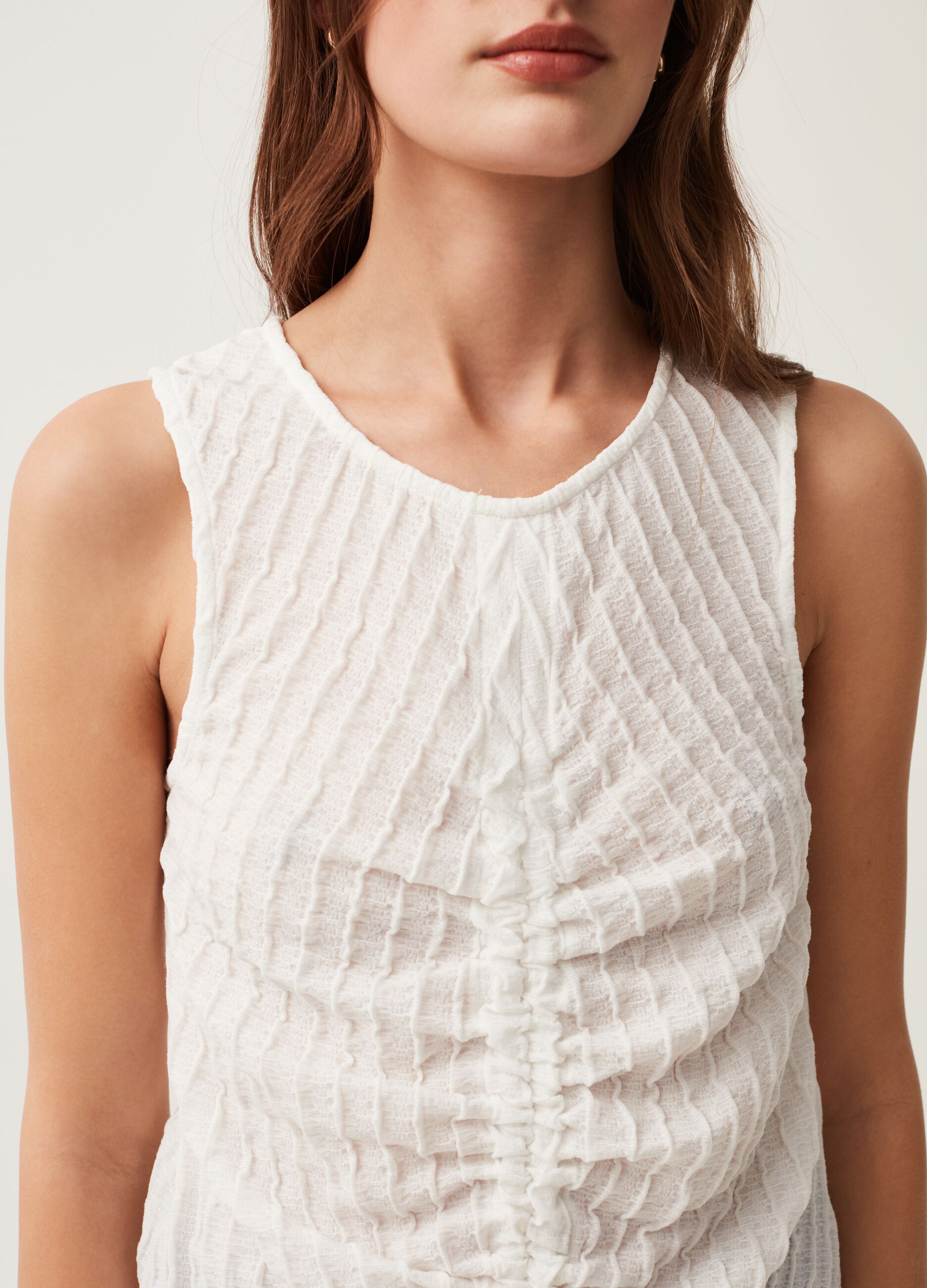 Tank top crinkle con arricciatura_3