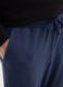 Blue fleece trousers regular fit with elastic waistband_3