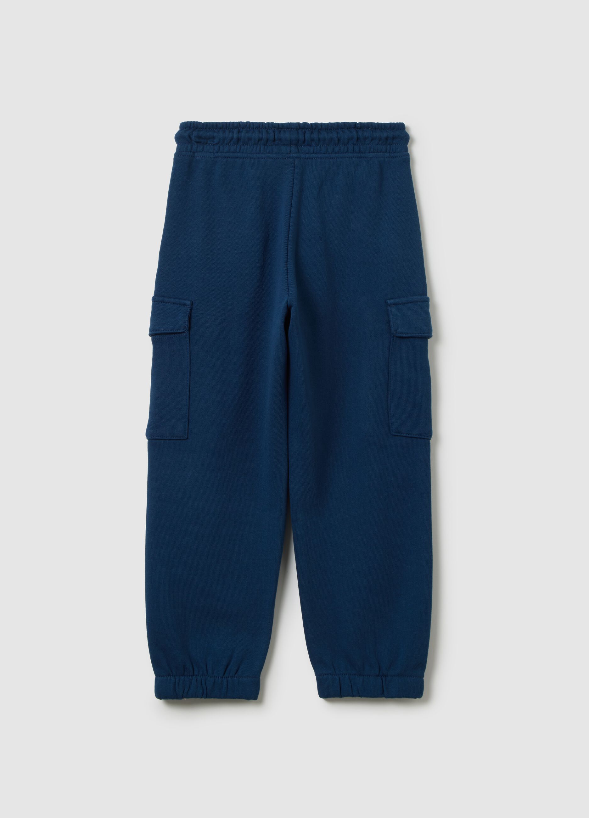 Blue cotton trousers