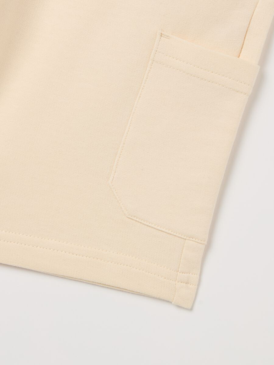 Cotton Bermuda shorts with drawstring_2