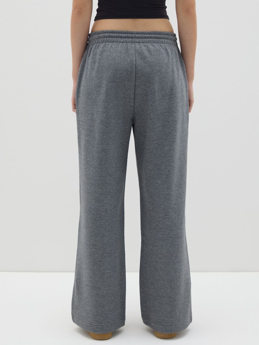 Grey trousers in cotton and polyester blend_2