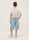 Shorts baggy denim azzurri in misto cotone da ragazzo regular fit_1