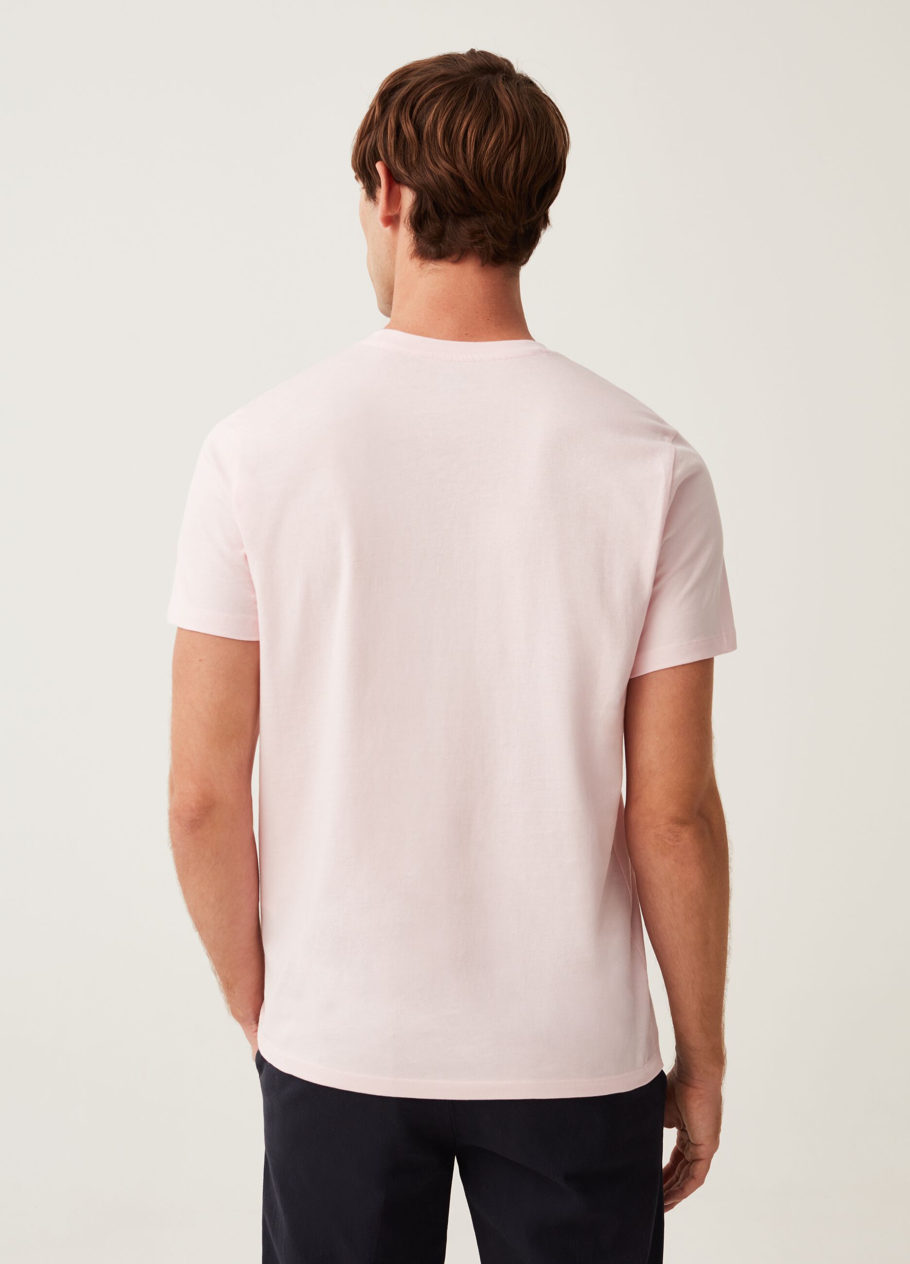 T-shirt girocollo in cotone_2