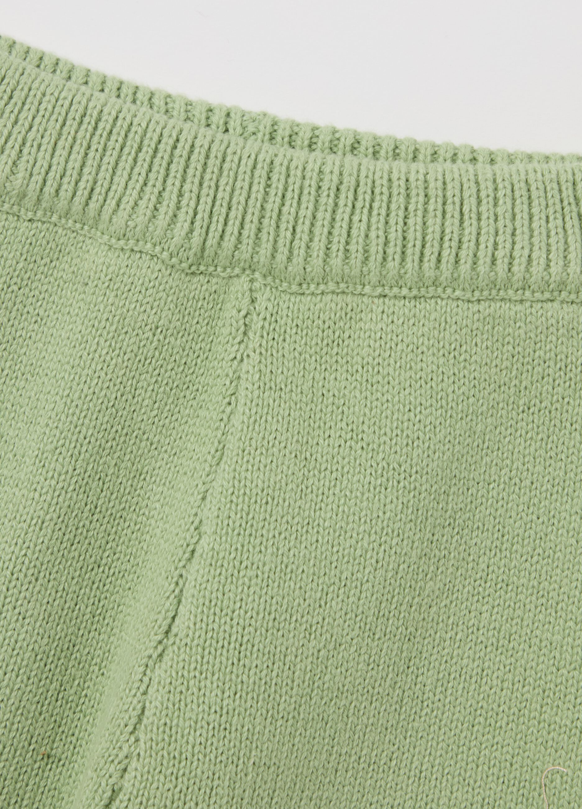Knit set with striped pattern