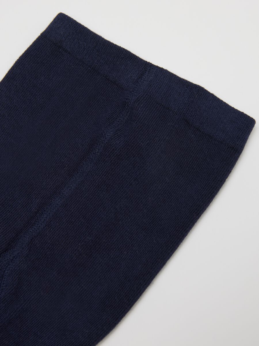 Baby Cotton Blue Stretch Tights_2