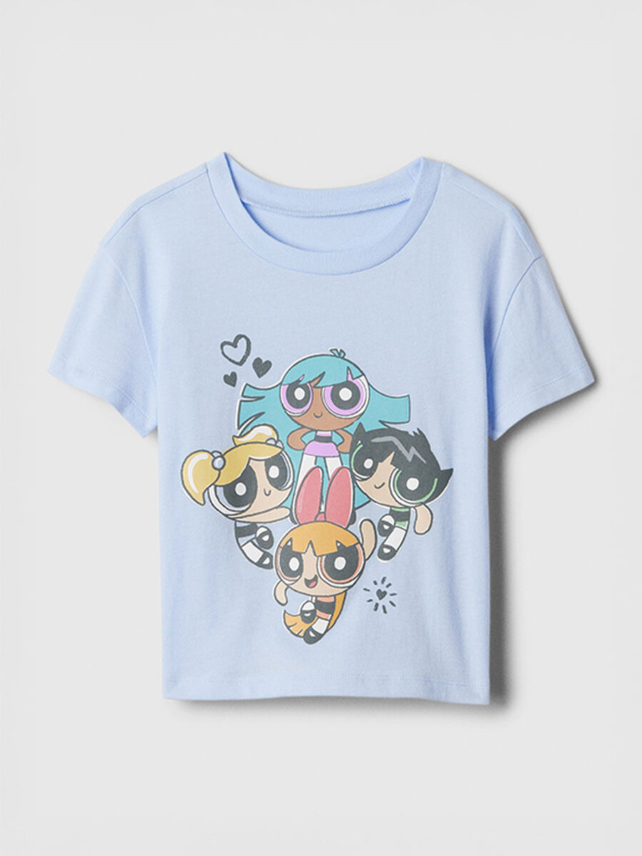 Blue T-shirt with Powerpuff Girls print_0