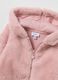 Pink regular fit girl's sweatshirt with zip and hood_3